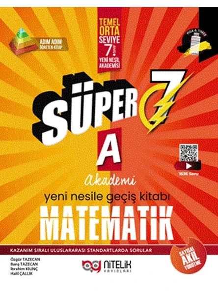 NİTELİK 7.SINIF SÜPER MATEMATİK SORU KİTABI (A) ürün görseli 1