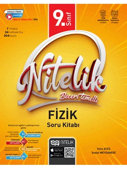 NİTELİK 9.SINIF FİZİK SORU KİTABI BECERİ TEMELLİ*YENİ* ürün görseli 1