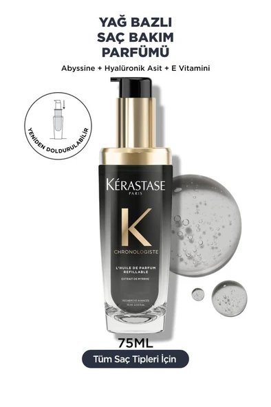 Kerastase Chronologiste L'huile De Parfum Canlandırıcı Saç Bakım Yağı 75 ml ürün görseli 1