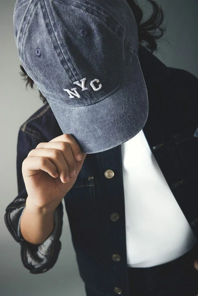 Defacto D5313A8IN8 İndigo Nakışlı Jean Cap Şapka Erkek Çocuk ürün görseli 1