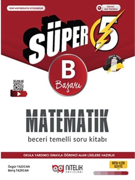 NİTELİK 5.SINIF (B) MATEMATİK BECERİ TEMELLİ SORU KİTABI *YENİ* ürün görseli 1