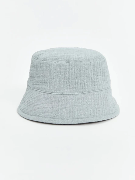 LCW baby Mavi Basic Erkek Bebek Bucket Şapka ürün görseli 1