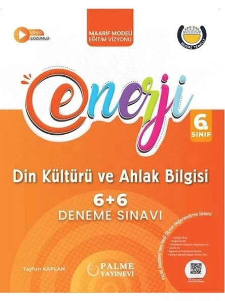 PALME 6.SINIF ENERJİ 6+6 DİN KÜLTÜRÜ VE AHLAK BİLGİSİ DENEME SINAVI *YENİ* ürün görseli 1