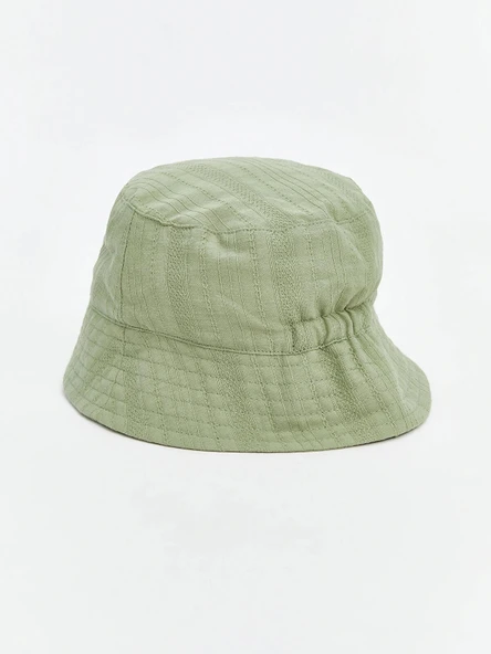 LCW baby Yeşil Basic Erkek Bebek Bucket Şapka - Resim 5