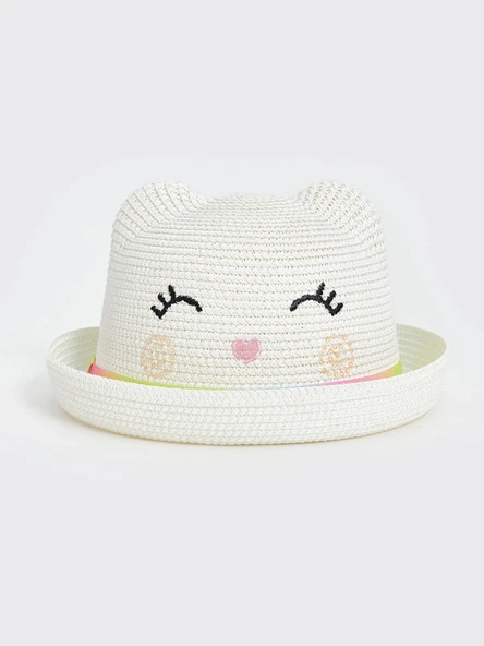 LCW ACCESSORIES Bej Kız Çocuk Hasır Şapka ürün görseli 1