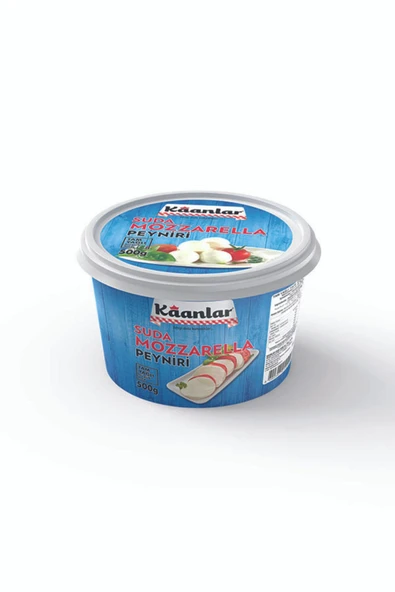 Kaanlar 500 Gr Suda Mozzarella Tam Yağlı Yarı Yumuşak Doğal Taze Sütten Suda Mozzarella Peynir ürün görseli 1