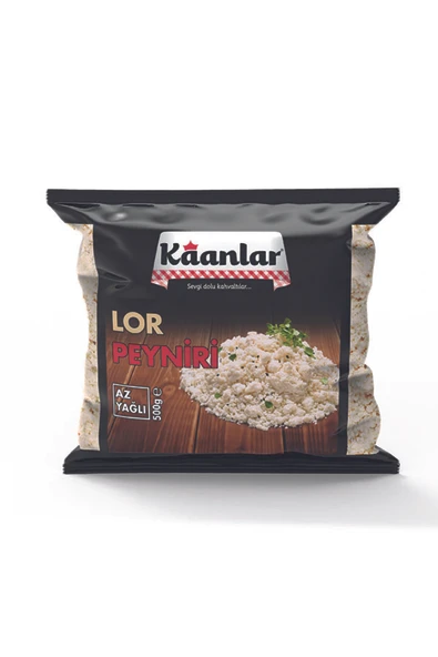 Kaanlar 500 Gr Az Yağlı Az Tuzlu Lor Peyniri Glutensiz Kahvaltılık Tatlı ve Börek İçin Uygun Lor Peynir ürün görseli 1
