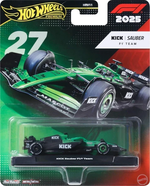 HOT WHEELS Premium Formula 1 Yarış Arabası KICK SAUBER  - HRV11-JKD84 ürün görseli 1