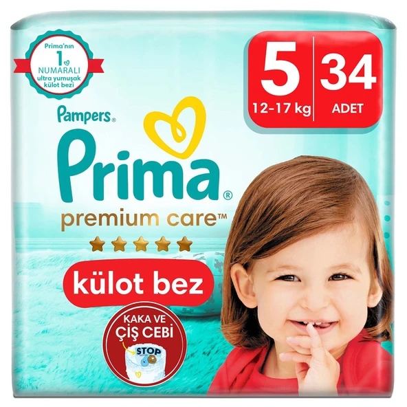 Premium Care Külot Bez Junior 5 Beden İkiz Paket 12-17 kg 34 Adet ürün görseli 1