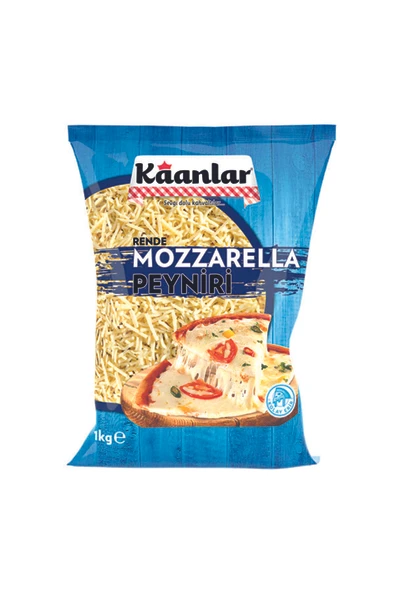 Kaanlar 1KG Rende Mozzarella Yarım Yağlı Yarı Yumuşak Glutensiz Mozzarella Peynir ürün görseli 1