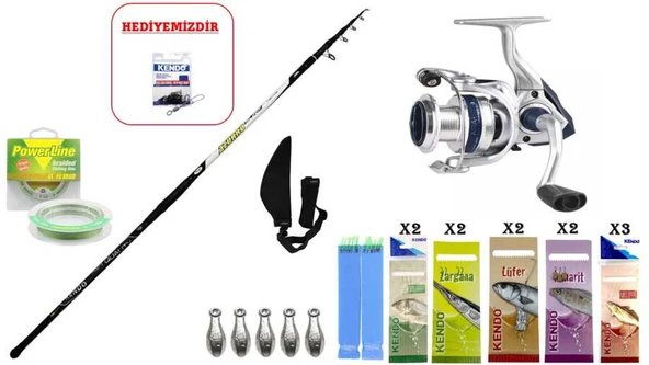 Kendo Azurro Surf 420cm 150 gr & Okuma ARIA-8000a SURF SETİ ürün görseli 1