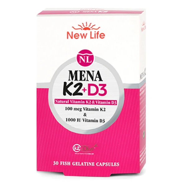 New Life Mena K2+D3 Takviye Edici Gıda 30 Kapsül ürün görseli 1