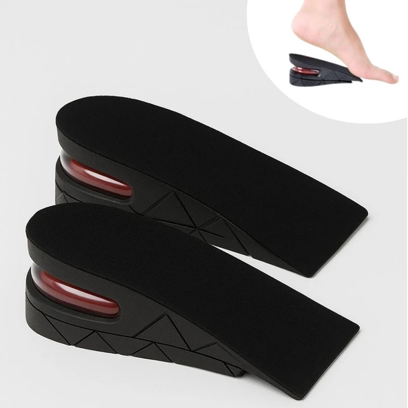 5 cm Boy Uzatıcı Silikon Ortopedik Topuk Tabanlık – Yüksek Konforlu Gizli Yükseltici Ped (Unisex) (5224) ürün görseli 1