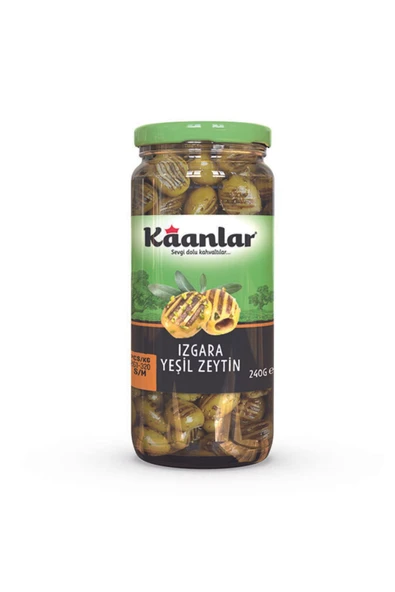 Kaanlar 240 Gr Izgara Yeşil Zeytin Grill Pet (261-320) ürün görseli 1