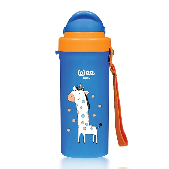 896 Wee Baby Pipetli Bardak Mavi 300 ml (5 ADET) ürün görseli 1