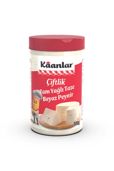 Kaanlar 800 Gr Tam Yağlı Taze Trakya Çiftlik Beyaz Peynir ürün görseli 1