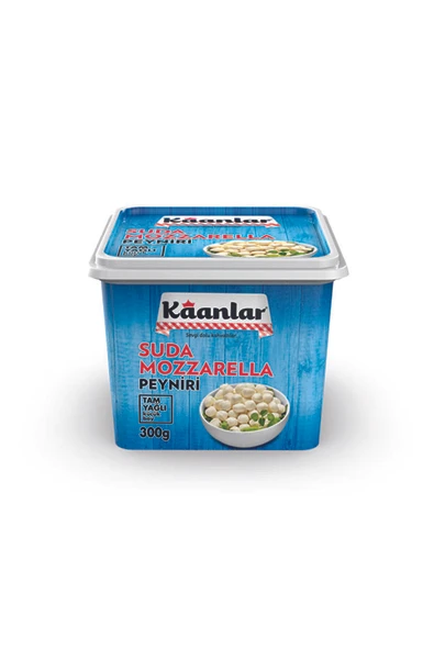 Kaanlar 300 Gr Suda Mozzarella Tam Yağlı Yarı Yumuşak Doğal Taze Sütten Suda Mozzarella Peynir ürün görseli 1