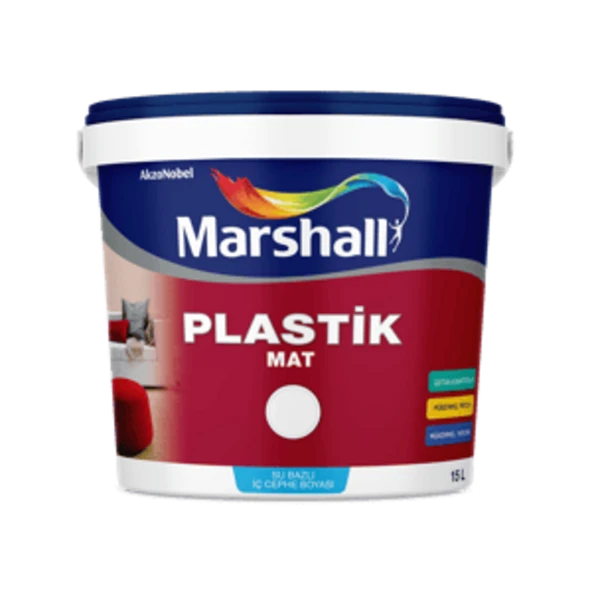 Marshall Plastik Mat İç Cephe Boyası Şeker Pembe 7,5L ürün görseli 1