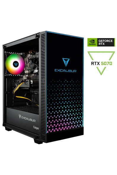 Excalibur E65H.265K-DV70X-0FD Series 2 Intel Core Ultra 7-265KF 32GB 500GB RTX 5070 Freedos ürün görseli 1