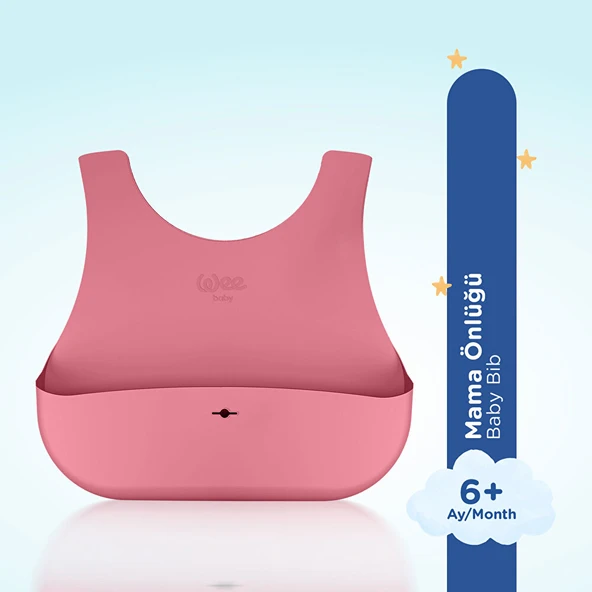 Silikon Mama Önlüğü Pembe (4 ADET) - Resim 2