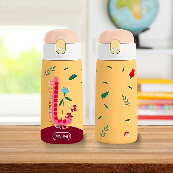 - SipSquad Çocuk Su Termosu | 480 ml - Twisty Joy - Resim 3