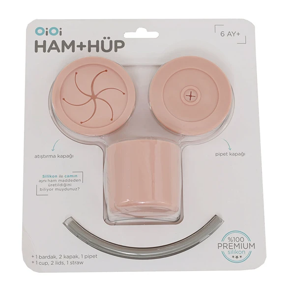 Ham + Hüp Pinky Pink / Powder Grey (3 ADET) ürün görseli 1