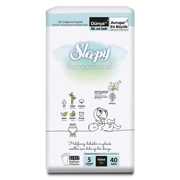 Bio Natural Külot Bez, 5 beden 40 (2 ADET) ürün görseli 1