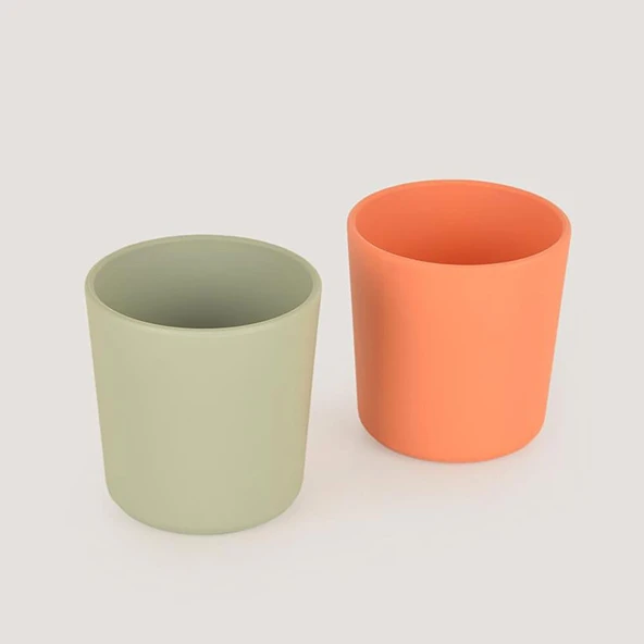 LC Mini Bardak 2'li Sage Green - Peach ürün görseli 1