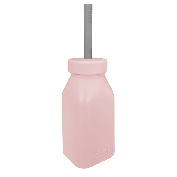 Şişe + Pipet Pinky Pink Powder Grey (5 ADET) ürün görseli 1