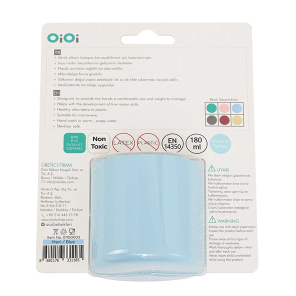 Mini Bardak Mineral Blue - Resim 3