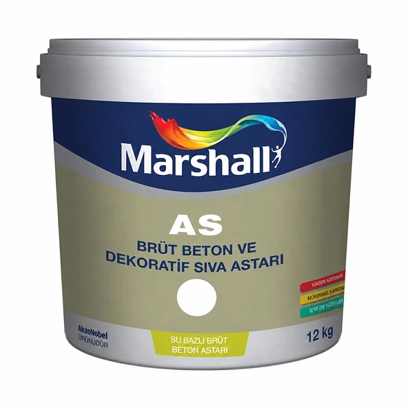 Marshall AS Brüt Beton Astarı ve Dekoratif Kaplama Astarı 12Kg ürün görseli 1