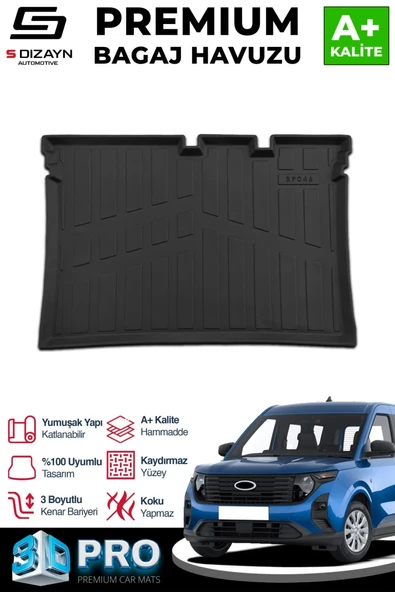 S-Dizayn Ford Courier 3D Pro Bagaj Havuzu 2024 Üzeri A+ Kalite ürün görseli 1