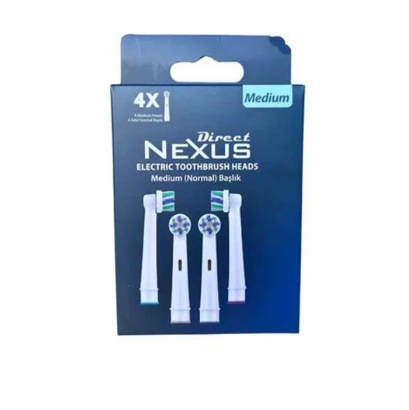 Direct Nexus Elektrikli Diş Fırçası Yedek Başlık 4'lü ürün görseli 1