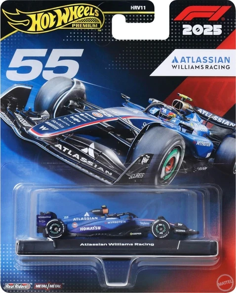 HOT WHEELS Premium Formula 1 Yarış Arabası Williams Sainz  - HRV11-JKD85 ürün görseli 1