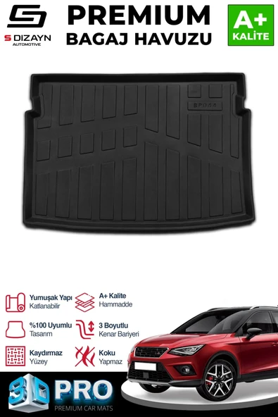 S-Dizayn Seat Arona 3D Pro Bagaj Havuzu 2017 Üzeri A+ Kalite ürün görseli 1
