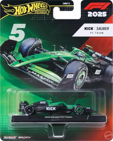 HOT WHEELS Premium Formula 1 Yarış Arabası Sauber Bortoleto  - HRV11-JKD89 ürün görseli 1