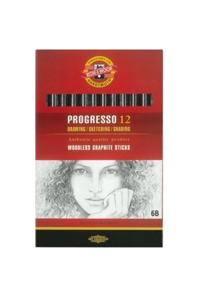 Koh-i Noor Koh-i-noor Woodless Graphite Pencil 8911 6b Graphite Kalem 8911-06b004pz 12 Li ürün görseli 1