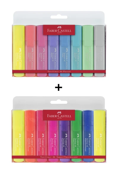 Inn Design Pack Faber Castell 16 Renk Fosforlu Kalem Seti ürün görseli 1