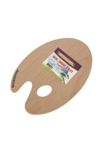 Monopol Oval Ahşap Palet 17*25 Cm ürün görseli 1