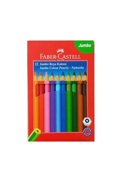 Faber Castel L - Jumbo Kuru Boya 12 Renk Tam Boy 951000 ürün görseli 1
