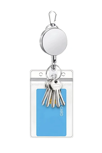 excarpin Full Metal Premium Çelik Kasa Yoyo Yaka Kartlık ürün görseli 1