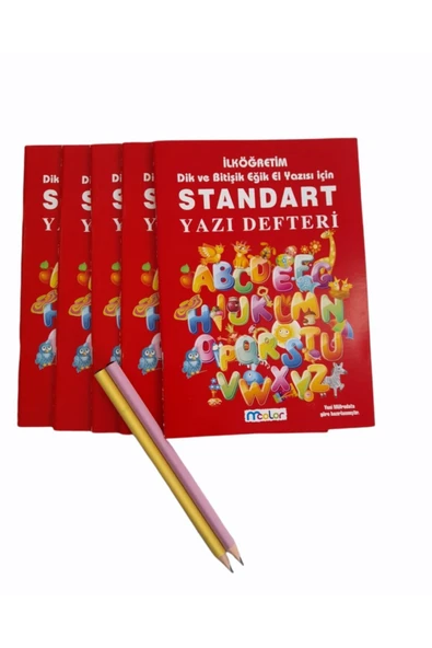 Dudo Baby 1.sınıf Harf Örnekli Standart Güzel Yazı Defteri 5 Li A5 Ve 2 Adet Ilk Kalemim ürün görseli 1