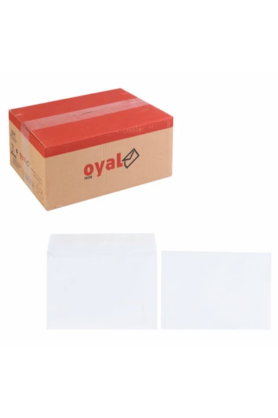 Oyal (kutu 500 Adet )zarf Kare 114x162 70gr Mektup Beyaz Gloria Silikonlu ürün görseli 1