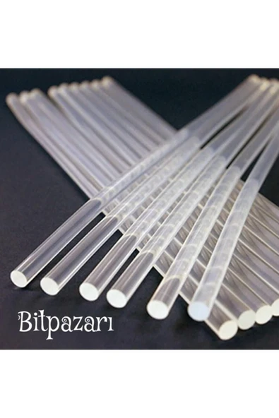 10 Adet Ince Silikon - Çap 7mm - Uzunluk 30cm ürün görseli 1