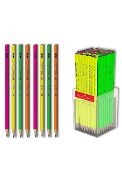 Faber Castell Faber Candy 2b Yuvarlak Kurşun Kalem 12 Li Paket (5244116802) ürün görseli 1