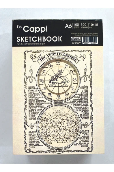 KIRTASİYEM A6 Sketch Book Eskiz Defteri 100 Gr 100 Yaprak Üstten Tutkallı Koparılabilir. ürün görseli 1