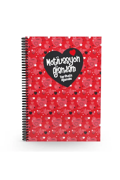 Testfen Yayınları Motivasyon Ajandam-1-Tarihsiz Ajanda(Sticker ve Emoji İlaveli) ürün görseli 1