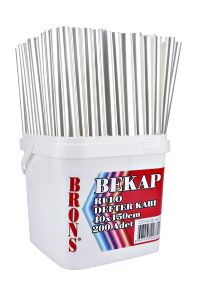 Brons Rulo Defter Kabı(40x150m)(şeffaf) ürün görseli 1