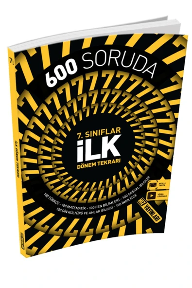 Hız Yayınları 600 Soruda 7. Sınıflar Ilk Dönem Tekrarı ürün görseli 1