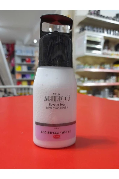 Artdeco Boyutlu Boya Boncuk Boya Beyaz 60ml ürün görseli 1